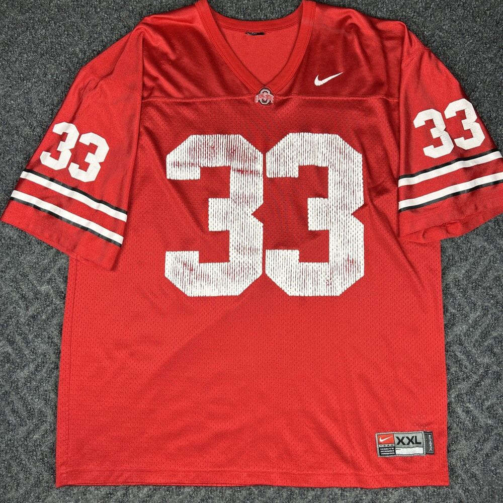 Vintage Ohio State Football Jersey Men’s 2XL Nike Team Authentic Buckeyes 33